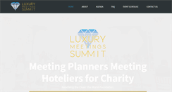 Desktop Screenshot of luxurymeetingssummit.com